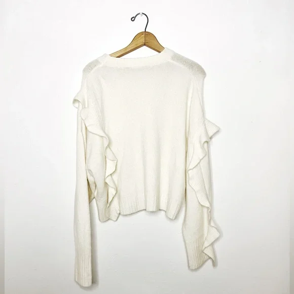 3.1 Phillip Lim | Cream Ruffle Sweater - Picture 5 of 8